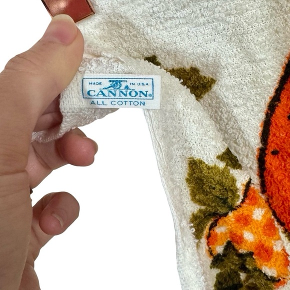 Vintage Cannon 60s Gingham Strawberry Retro Terry Dish Towel Deadstock - Picture 3 of 4